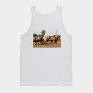 Horses in a trot Tank Top